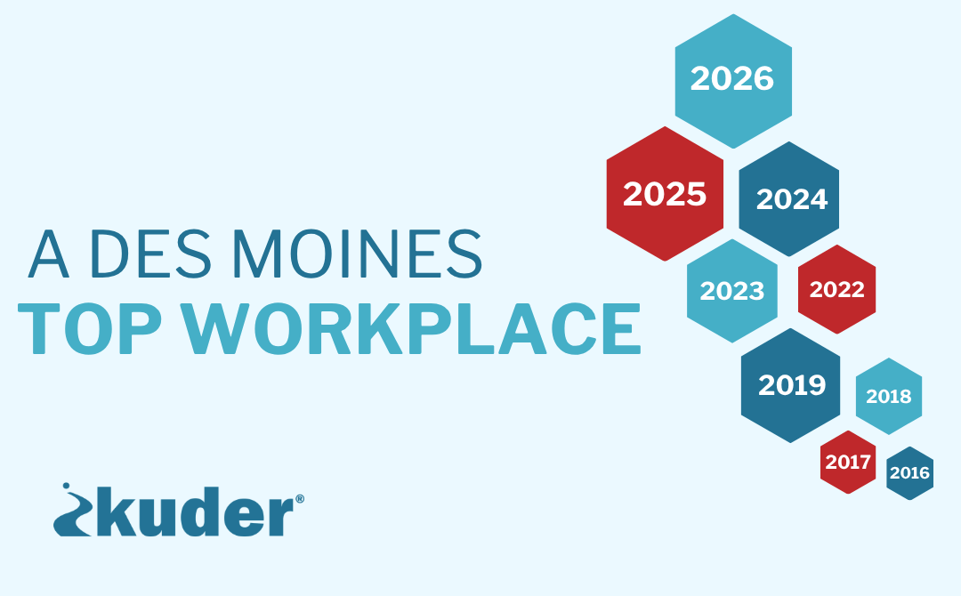 Kuder Named a Top Workplace by The Des Moines Register for the Ninth Consecutive Year 